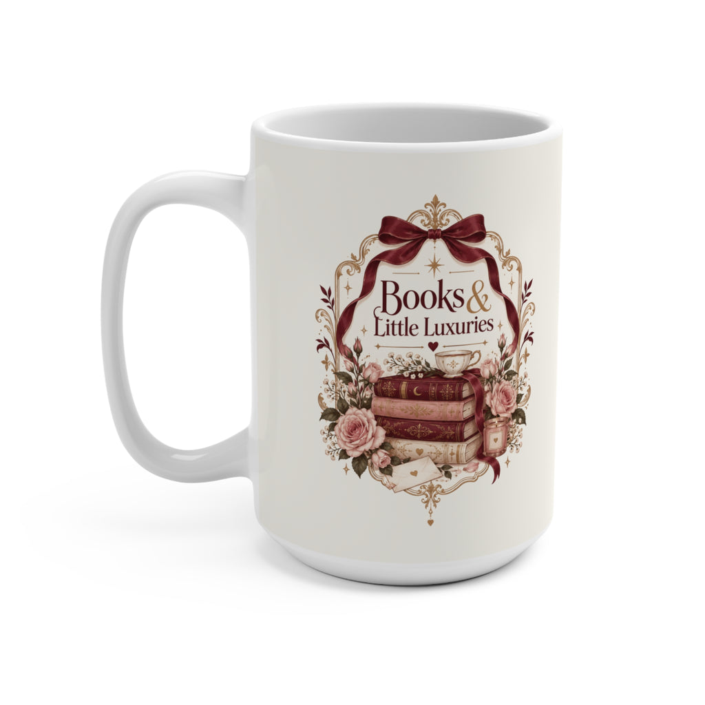 Books & Little Luxuries | Romantic Bookish 15 oz Coffee Mug