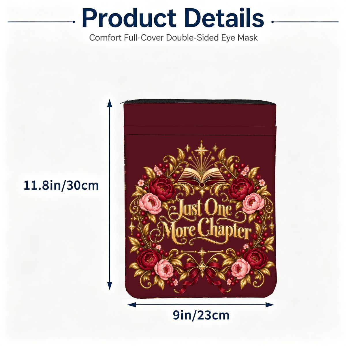 Just One More Chapter | Zippered Book Sleeve