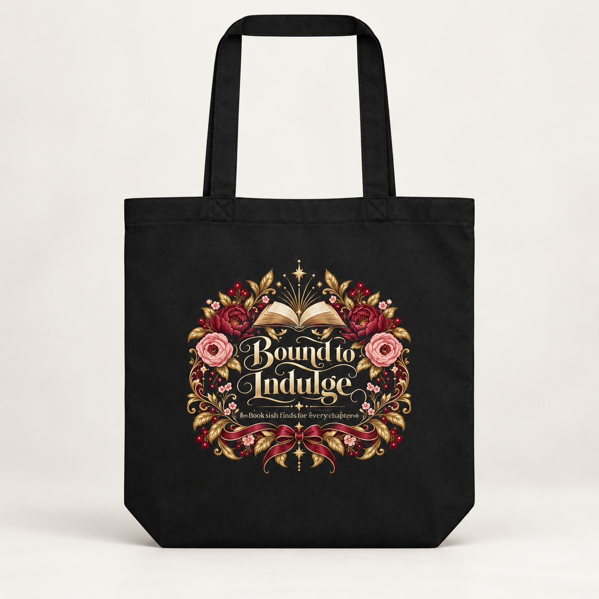 Bound to Indulge | Romantic Bookish Eco Tote