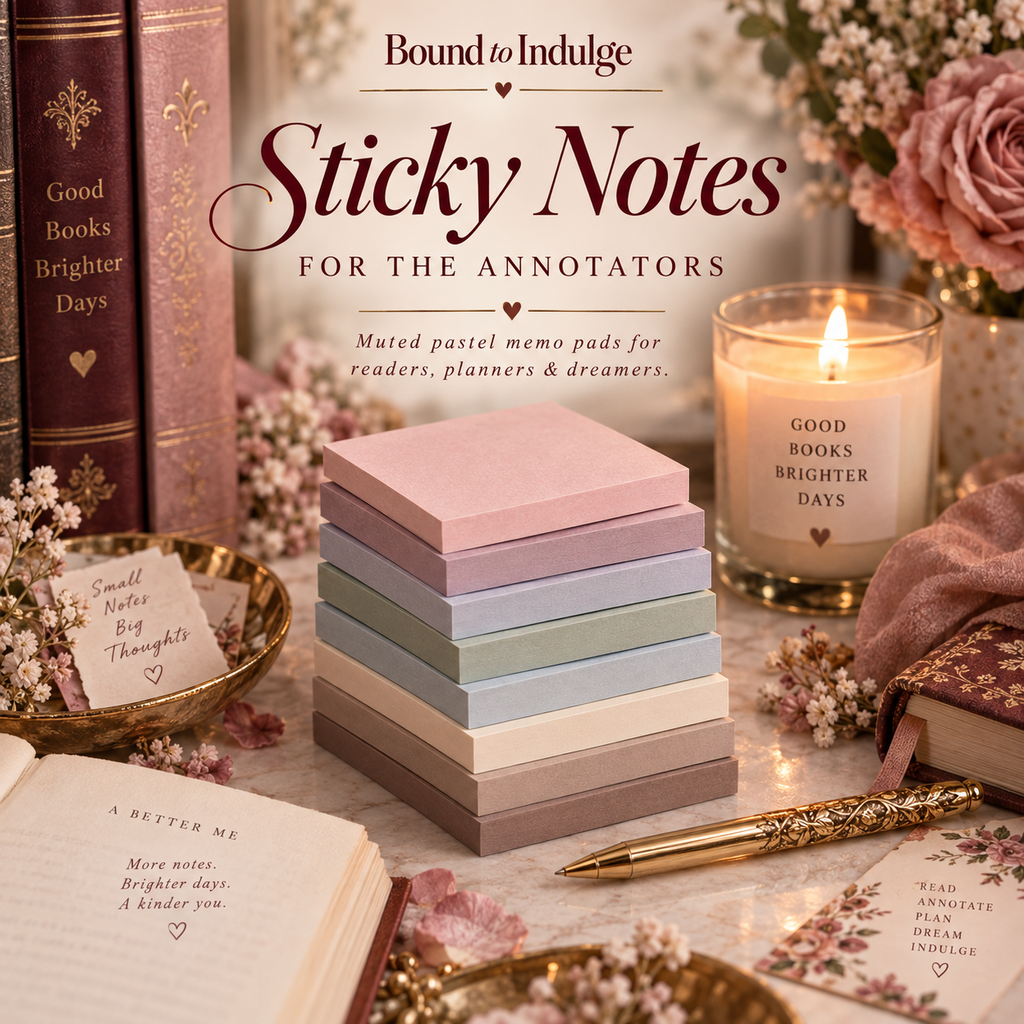 Muted Pastel Sticky Notes | Book Annotation Memo Pads