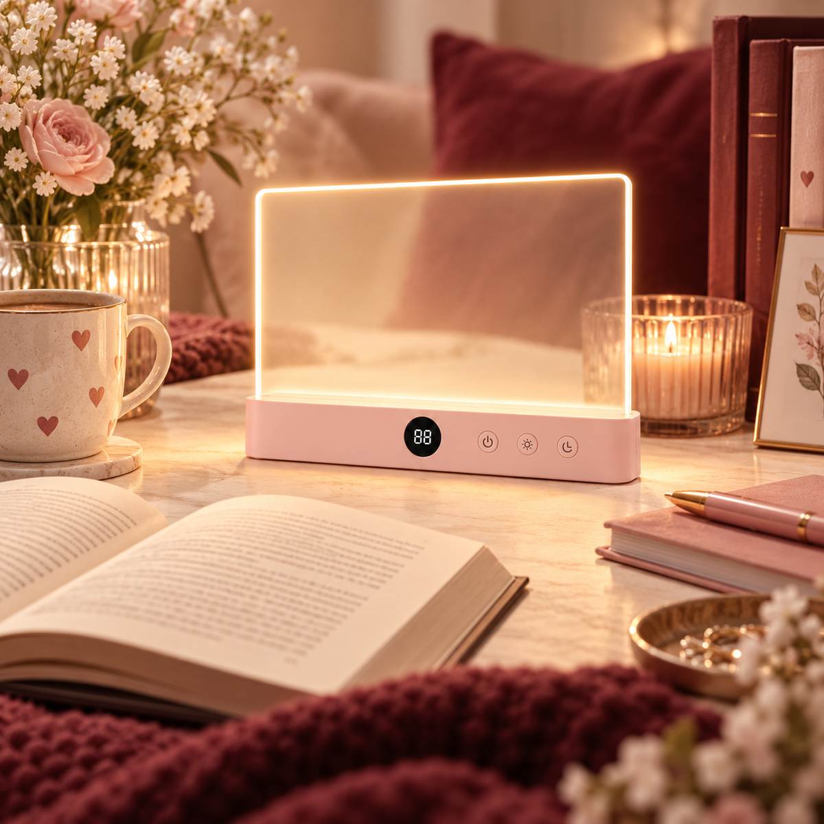 Cozy Rechargeable Book Light | Dimmable LED Reading Lamp