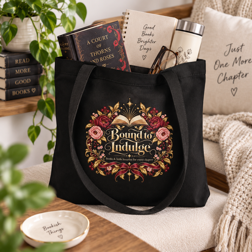 Bound to Indulge | Romantic Bookish Eco Tote