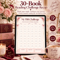30-Book Reading Challenge Recap Template | Editable Canva Book Cover Tracker