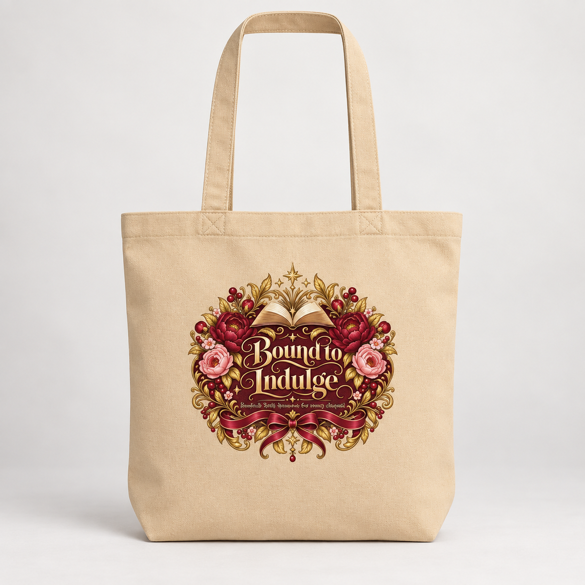 Bound to Indulge | Romantic Bookish Eco Tote